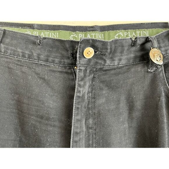 Platini Black Jeans size 40 W 30L item MJ7 - Picture 3 of 3